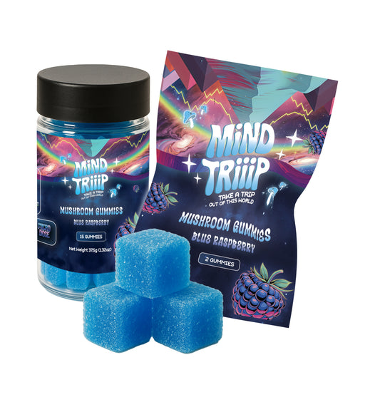 Mushroom Gummies – Blue Raspberry